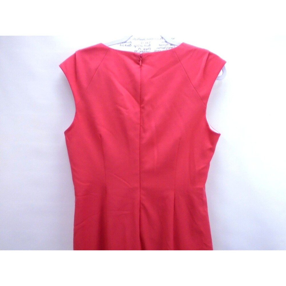 Calvin Klein Sheath Dress Womens Size 12 Side Ruched Horseshoe Neck Sleeveless - Picture 8 of 14